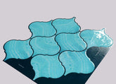 Mosaicowall water Moroccan Arabesque Peel and Stick Wall Tile | Kitchen Backsplash Tiles